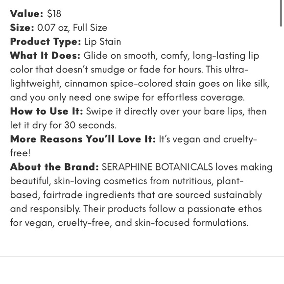 Sephora Makeup 625 Seraphine Botanicalscherimoya Fig Long Lasting